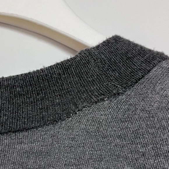 Eileen Fisher Cozy Viscose Stretch Cardigan Contrast Trim Gray Size Large Open - Picture 15 of 16